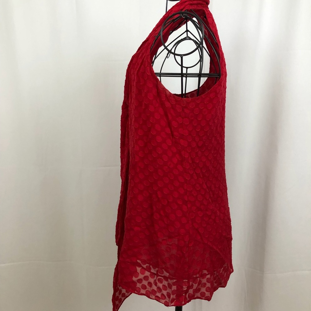 Arden B. Silk sleeveless top front tie S - Picture 5 of 6